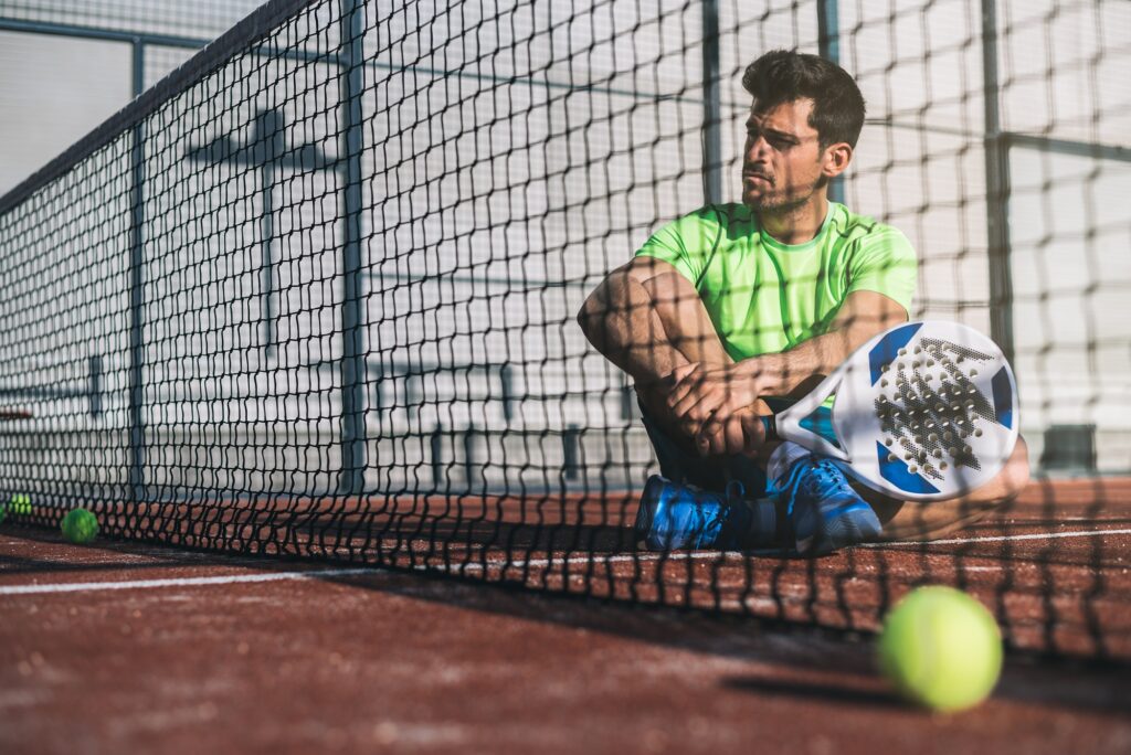 Man playing padel