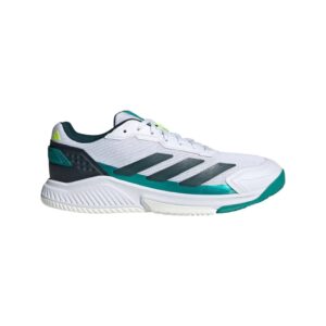 Adidas Courtquick Padel Shoes (White/Aurora Ivy)